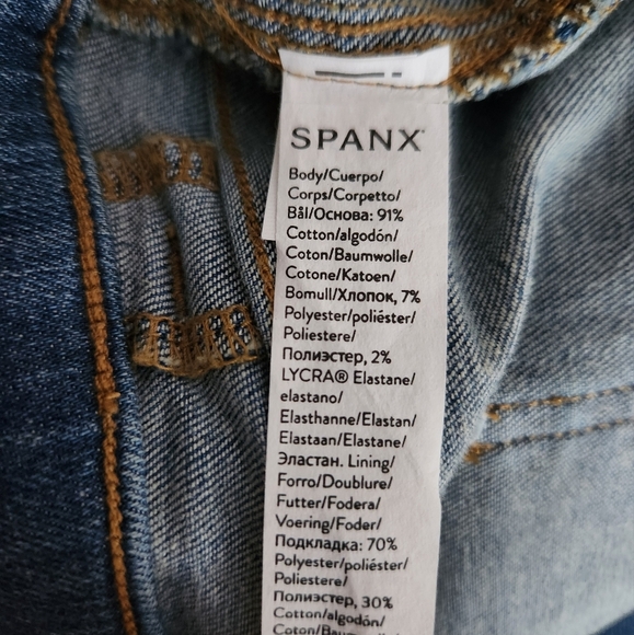 SPANXshape™ | EveryWear High Rise Pull On Straight Leg Jeans - Size XL - Picture 9 of 9